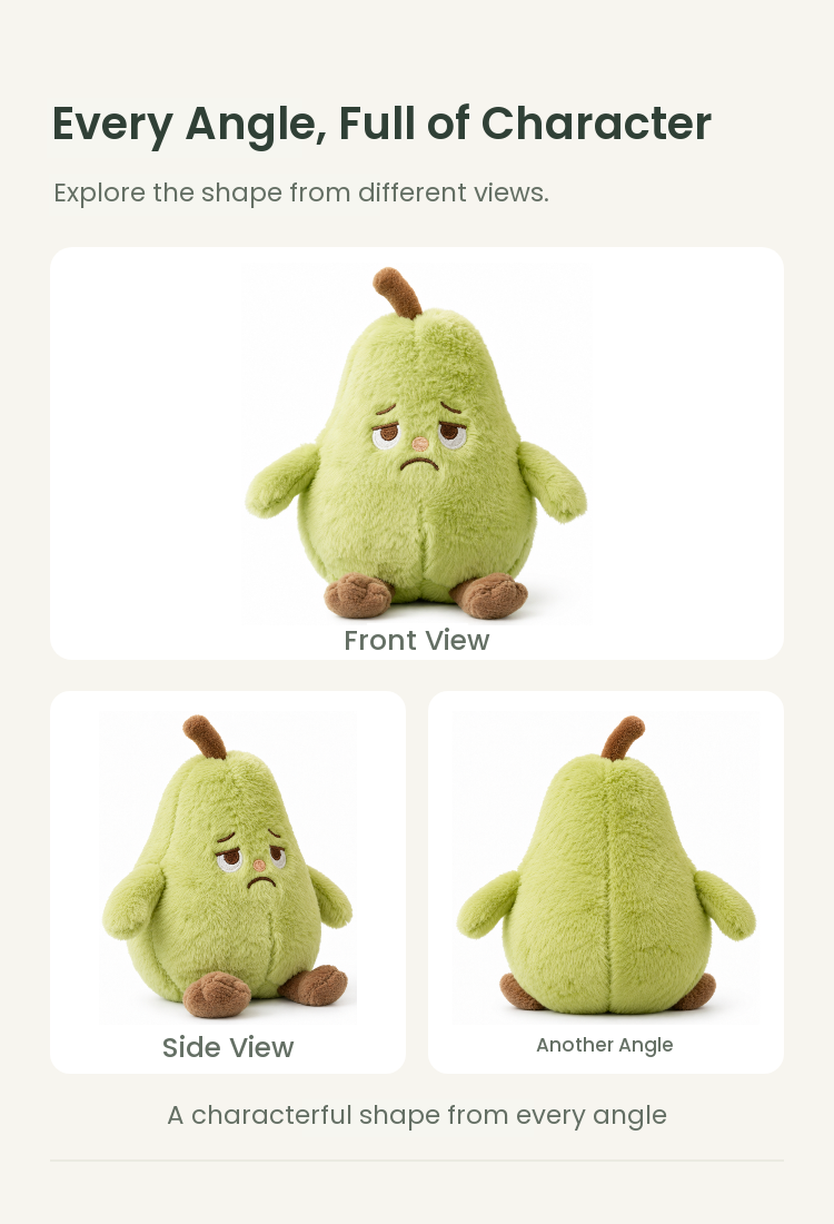 PLUSHIP Ya Pear Plush Toy - detail 04